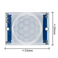 HC-SR501 modul Sensor infra merah manusia sakelar Sensor piroelektrik papan PCB biru dan hijau impor opsional