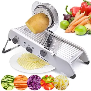 多功能可调式曼度切片机，手动蔬菜水果切丝机，马铃薯胡萝卜刨丝器