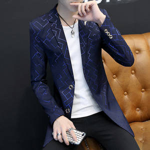 Blazer <span class=keywords><strong>para</strong></span> <span class=keywords><strong>hombre</strong></span>, <span class=keywords><strong>traje</strong></span> estampado, ajustado, con cuello levantado, informal, <span class=keywords><strong>para</strong></span> <span class=keywords><strong>hombre</strong></span>, chaqueta fina, Disfraces <span class=keywords><strong>para</strong></span> jóvenes, trajes <span class=keywords><strong>para</strong></span> <span class=keywords><strong>hombre</strong></span> - Product Image 3