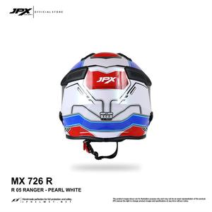 El casco integral modular JPX MX 726 R Ranger Motif combina un diseño robusto, una comodidad superior y características modulares innovadoras. - Product Image 3