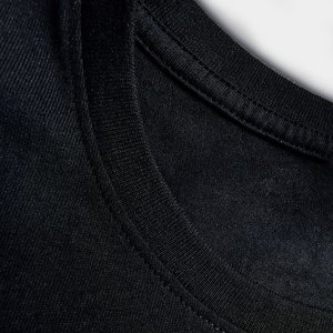 T-shirt à col rond pour homme, taille US, manches courtes, 100% coton, coupe classique, uni, tricoté, décontracté - Product Image 2