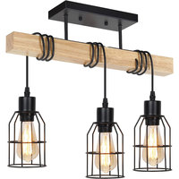 Approvisionnement exclusif transfrontalier, style minimaliste américain, cage en fer, LED 110v Ra70-80, luminaire suspendu au plafond, restaurant, couloir, bar