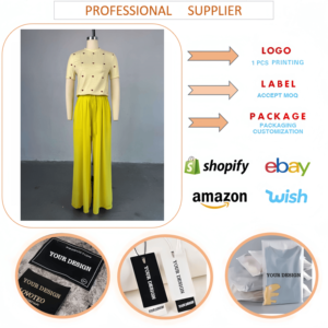 Nouveauté : Ensemble Femme Estival Chic et Tendance – <span class=keywords><strong>Haut</strong></span> à Manches Courtes Col Rond Motif Cœur avec Pantalon Large - Product Image 6