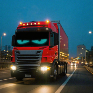 Tùy chỉnh CE ROHS hoạt hình RGB LED ma trận pixel Bảng điều chỉnh ma quỷ mắt đèn cho xe tải ứng dụng điều khiển Logo ánh sáng - Product Image 1