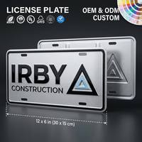 Placa de Matrícula de Aluminio 3D Personalizada con Relieve, para Uso Industrial, Construcción, Utilidades, Contratistas, Ingeniería, Construcción Pesada, Decoración