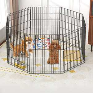 Recinto per Animali Domestici Solid Classics, Recinzione in Metallo Traspirante per Cani e Piccoli Animali, Pieghevole con Chiusura a Bottone per Uso Esterno - Product Image 1