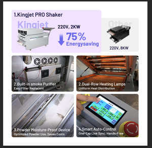 Kingjet bán buôn tự động dễ dàng để hoạt động kích thước dtf Máy in mực trắng lưu thông hệ thống 60cm dtf máy in - Product Image 2