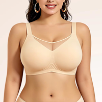 En stock, Taille européenne, Soutien-gorge respirant en dentelle et maille, Soutien-gorge push-up sans couture, Soutien-gorge confortable sans armatures, Soutien-gorge de maintien pour femmes