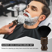 Grande brosse à dépoussiérer le cou pour barbier, accessoires professionnels de barbier, fournitures de nettoyage, cadeaux pour hommes, cadeau pour la fête des pères