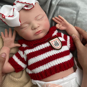 20 Inch Reborn Realistische Slaap Handgemaakte Pop Baby Poppen Speelgoed Zacht Siliconen Mooie Open Mond Babypop Voor Meisjes - Product Image 3