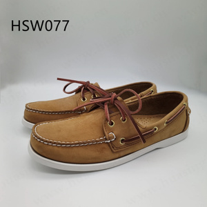 ZYF, <span class=keywords><strong>Chaussures</strong></span> <span class=keywords><strong>bateau</strong></span> en cuir <span class=keywords><strong>nubuck</strong></span> naturel couleur miel pour activités de plein air, style lacé, fabrication artisanale traditionnelle, <span class=keywords><strong>chaussures</strong></span> Penny HSW077 - Product Image 3