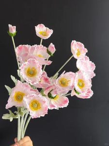 Flor de Amapola Artificial de Alta Calidad, Tacto Real, Plástico, Color Rojo, Naranja, Blanco, Marca Floson, Estilo Moderno, para Decoración de Bodas y Hogar - Product Image 5