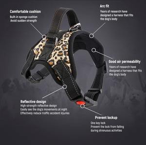 メーカーカスタムロゴプルなし反射犬ベスト屋外通気性調節可能プルなし犬ハーネスペット犬ハーネス - Product Image 6