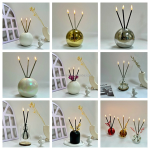 Bán buôn hàng đầu sang trọng nến Vĩnh Cửu đốt cháy thân thiện với môi trường sáng tạo nến hương liệu tùy chỉnh nến sinh nhật độc đáo - Product Image 5