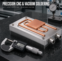 Modul Heatsink Pipa Tembaga 1000W Kustom untuk Disipasi Panas Daya Tinggi pada Catu Daya Laser IGBT