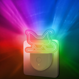 Automatic Light up in <strong>Dark</strong> Plug-in Led <strong>Night</strong> Light Home Use 1w Plug Photocell <strong>Night</strong> Light White Color - Product Image 3