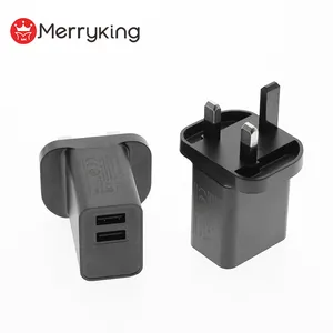 UK/US/AR/EU AC plug USB 18w charger Wall mount universal Travel Adapter Fast Mobile Phone Charger CE approval