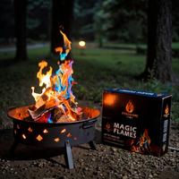 Poudre Magique Colorée pour Feux – Paquets de Couleurs Changeantes pour un Effet de Flamme Jusqu'à 1 Heure – Accessoires pour Fêtes, Festivals et Cheminées