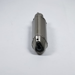 Silencieux d'échappement universel chromé pour <span class=keywords><strong>moto</strong></span>, modifié, en acier inoxydable, livraison directe d'usine - Product Image 4