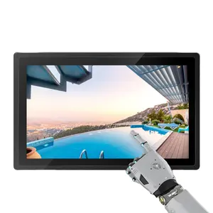 Vga Capacitieve Touch Monitor Goede Kwaliteit Scherm Ip67 Waterdicht Zwart Voor Business 4G Metalen Behuizing + Aluminium Frame 12 Maanden 120G