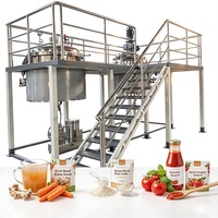 Apparatuur voor de verwerking van collageenpeptiden uit botten, concentratielijn voor runderbotmeel, pasteurisator voor fruit en groenten, voedselkwaliteit.