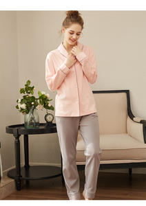 <span class=keywords><strong>Pigiama</strong></span> Elegante da <span class=keywords><strong>Donna</strong></span> in Due Pezzi, <span class=keywords><strong>Cotone</strong></span> <span class=keywords><strong>Interlock</strong></span>, Maniche Lunghe, Abbigliamento per Casa e Relax - Product Image 2