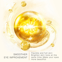 Patchs pour les yeux en gel hydrogel à marque privée, masque coréen anti-cernes en cristal, patchs pour les yeux au collagène et or 24K