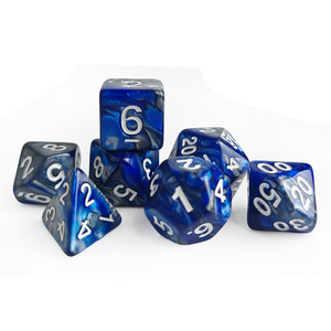 Juego de dados RPG de acrílico poliédrico de 16mm de dos colores para mazmorras y dragones juego de rol en Stock juego de dados DND al por mayor - Product Image 5