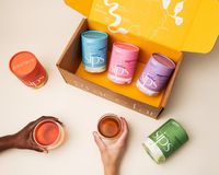 Boîte d'emballage cylindrique en papier pour café en grains et thé, personnalisée et imprimée