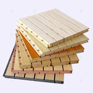 Panneaux acoustiques rainurés en <span class=keywords><strong>bois</strong></span> écologique, panneaux muraux insonorisants ignifuges en <span class=keywords><strong>bois</strong></span>, céramique et aluminium - Product Image 1