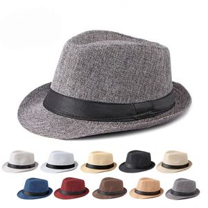 Chapeau Panama unisexe en polyester/coton pour l'été, logo personnalisé, léger, respirant, pour la plage, les fêtes, les voyages, la pêche, les affaires - Product Image 1