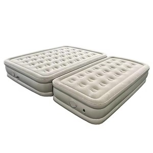 廉价豪华充气单植绒旅行充气折叠沙发床床垫 - Product Image 4