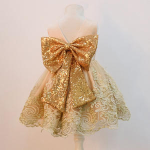 Robe de princesse pour filles Ivy10493A, fleurs espagnoles, haute qualité, avec grand nœud à paillettes, pour fête d'anniversaire - Product Image 4