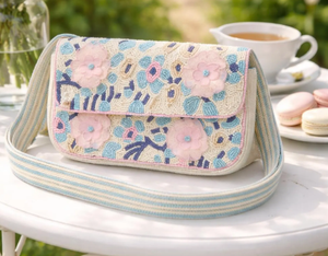 กระเป๋าสะพายไหล่ผู้หญิงสไตล์โบฮีเมียนวินเทจสำหรับฤดูหนาว หนังแท้ ลายเรขาคณิต ขนาดสั่งทำได้ กันน้ำ - Product Image 1