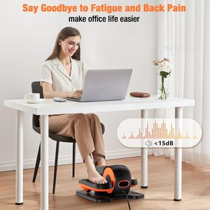 Portable 15 Speed Adjustable Elliptical Exercise Machine for Home Office Quiet Seniors Leg Exerciser <b>TV</b> Remote Control Steel ABS - Product Image 4