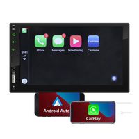 Autoradio 2 DIN avec écran tactile de 7 pouces, Carplay sans fil, Android Auto, radio FM, USB, Bluetooth, lecteur MP5