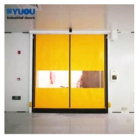 Porte roulante PVC rapide à fermeture éclair, avec capteur micro-ondes protecteur et servomoteur