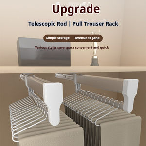 Выдвижная стойка для брюк, многофункциональная телескопическая демпфирующая выдвижная стойка для шкафа, выдвижные штаны для шкафа - Product Image 1