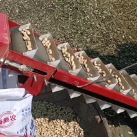 Décortiqueuse et cueilleuse d'arachides fiables à moteur, machine agricole diesel pour la récolte des arachides