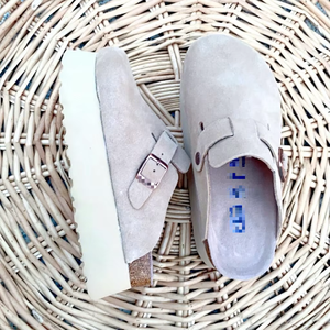 <span class=keywords><strong>Sandalias</strong></span> planas casuales para exteriores con plataforma elevada 2026, zuecos Birkenstock para <span class=keywords><strong>mujer</strong></span> con plantilla de corcho, zuecos sólidos - Product Image 2