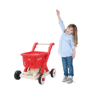 Vente chaude 2-Gear Hauteur Réglable Supermarché Panier pour Enfants Musique Légère Jouer 4 Roues En Plastique pour Bébés Enfants - Product Image 1