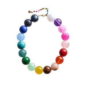 Collares de Moda, Gargantillas Coloridas, Joyería Gruesa, Collar de Cuentas Redondas de Resina, Cuentas Hechas a Mano, Joyería Boho de Verano - Product Image 6
