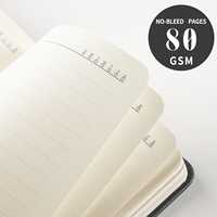 Carnet de planification pour étudiants en cuir PU, 96 pages, couverture rigide, ensemble cadeau scolaire personnalisé, vente en gros