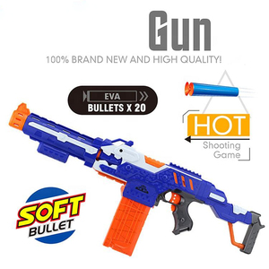 Pistola eléctrica suave, simulación grande, puede disparar ventosas contra el fuego continuo, juguetes de <span class=keywords><strong>rifle</strong></span> para niños de largo alcance - Product Image 4