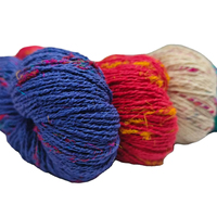 100% fil de soie pur Tussah fil de soie brut indien pur pour le tricot à la main et la broderie tissage artisanat d'art de Tussar Cocoon
