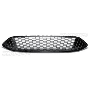 Grille de calandre centrale en nid d'abeille noire pour pare-chocs avant de voiture, compatible avec Ford Focus Mk3 2015 2016 2017 - Product Image 2