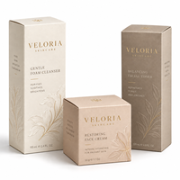 Boîte personnalisée en carton duplex à fermeture droite avec impression sérigraphique, emballages pour tubes de baume à lèvres
