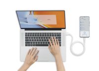 Cable de Datos de Carga Rápida de Silicona Líquida Mietubl 3A USB para Tipo C para Micro USB