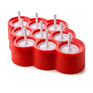 Silicona Mini DIY <span class=keywords><strong>Ice</strong></span> <span class=keywords><strong>Pops</strong></span> Moldes Maker Casero <span class=keywords><strong>Frozen</strong></span> Mini Popsicle Mold con 9 celdas - Product Image 1