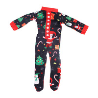 Nouveauté : Poupée elfe de Noël très vendue, vêtements en tissu une pièce, pyjama pour poupée elfe